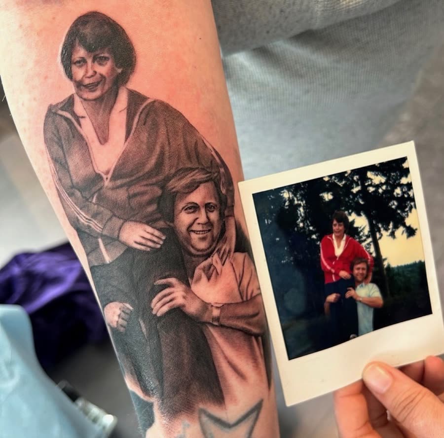 Fresh tattoo work by Tony Raz