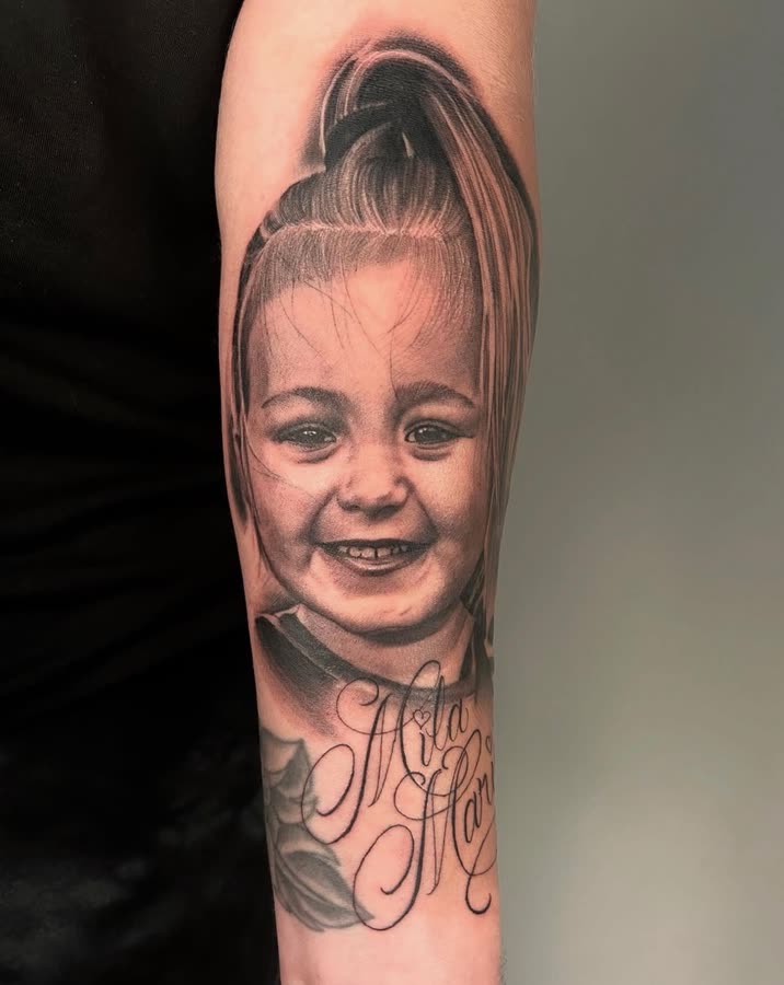 Fresh tattoo work by Tony Raz