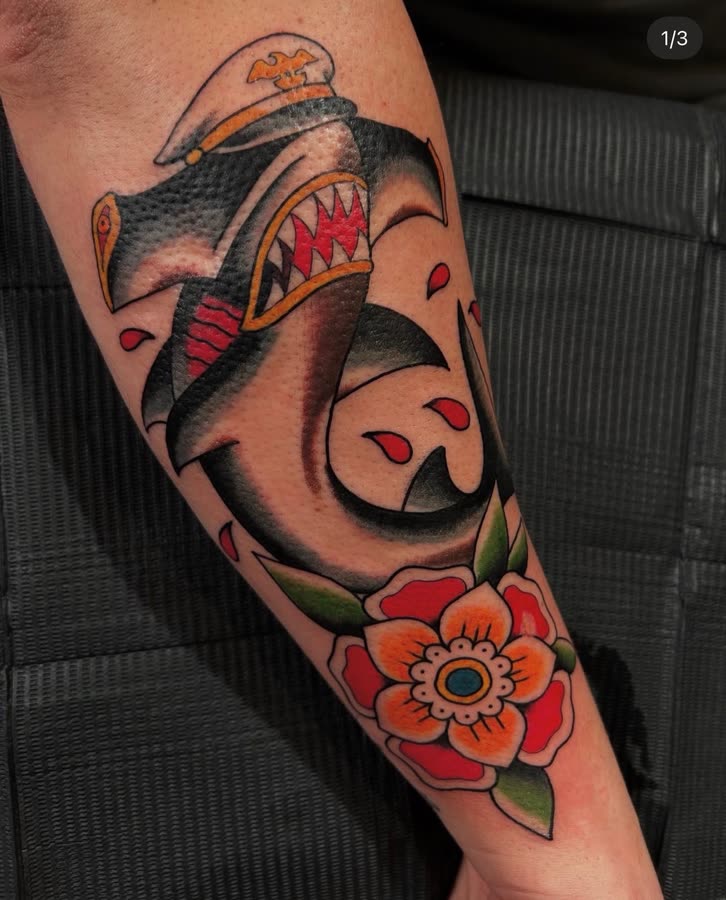 Fresh tattoo work by Tony Raz