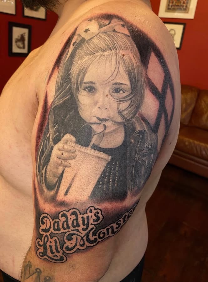 Fresh tattoo work by Tony Raz