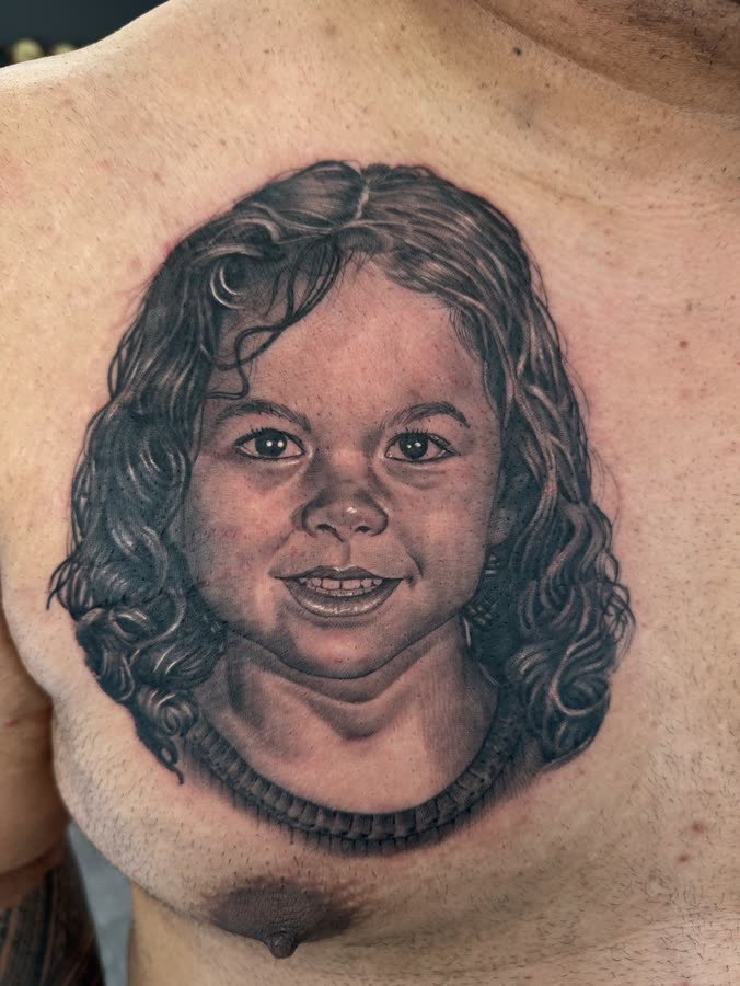 Fresh tattoo work by Tony Raz