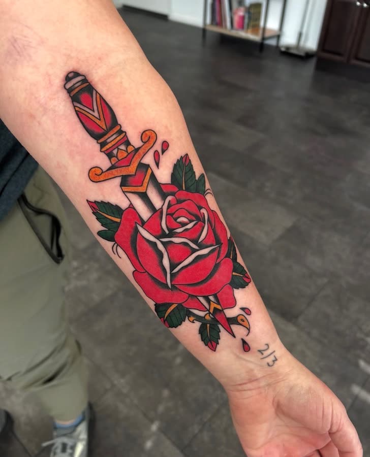 Fresh tattoo work by Tony Raz