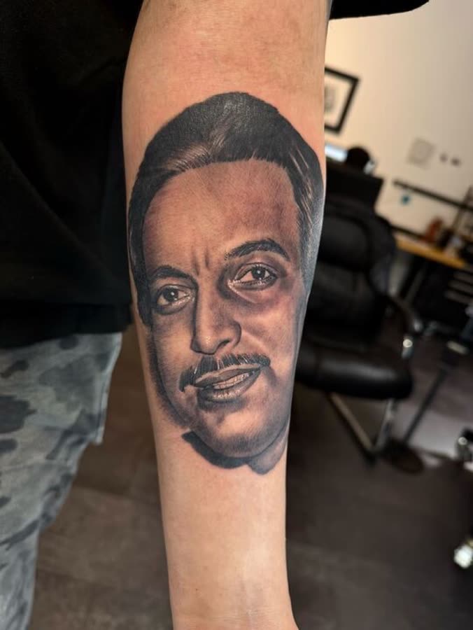 Healed tattoo work by Tony Raz